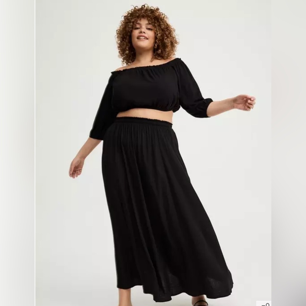 Torrid Black Skirt Set